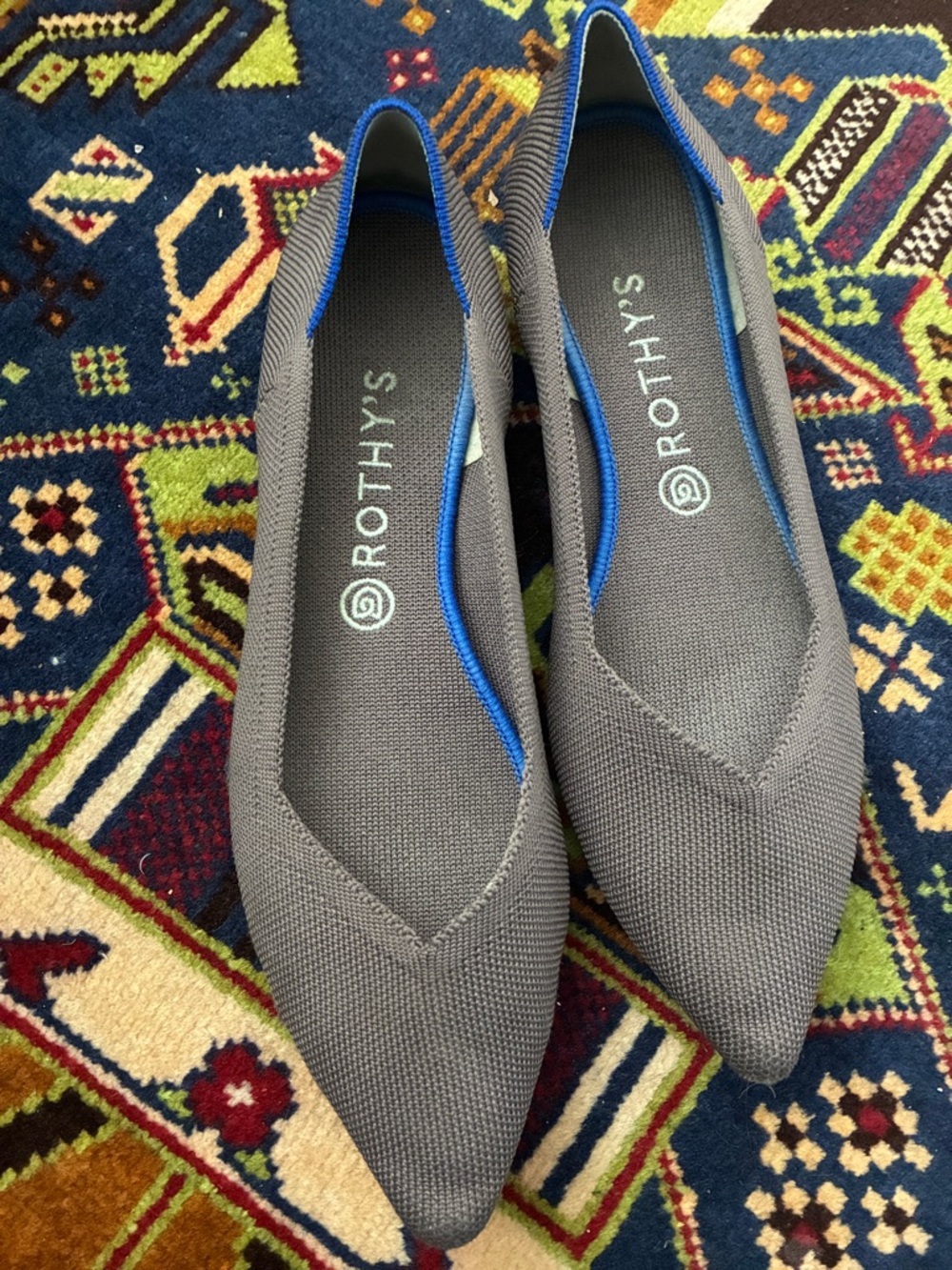 Rothy's Retired Mink“The Point” Pointed Knit Flats